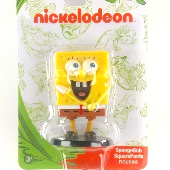 SpongeBob Nickelodeon Figurine on Factory Retail Card - Picture 2 of 6
